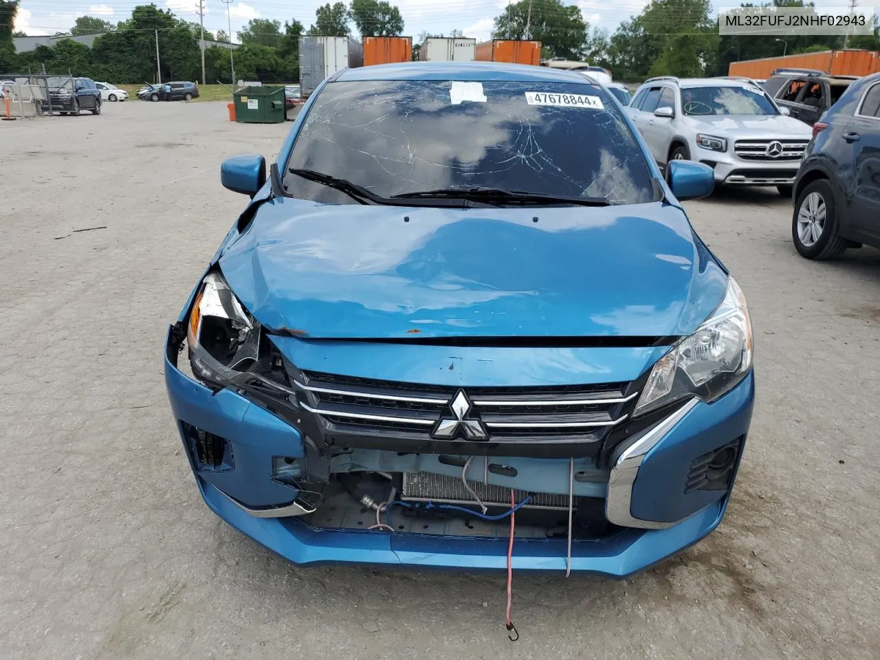 2022 Mitsubishi Mirage G4 Es VIN: ML32FUFJ2NHF02943 Lot: 47678844