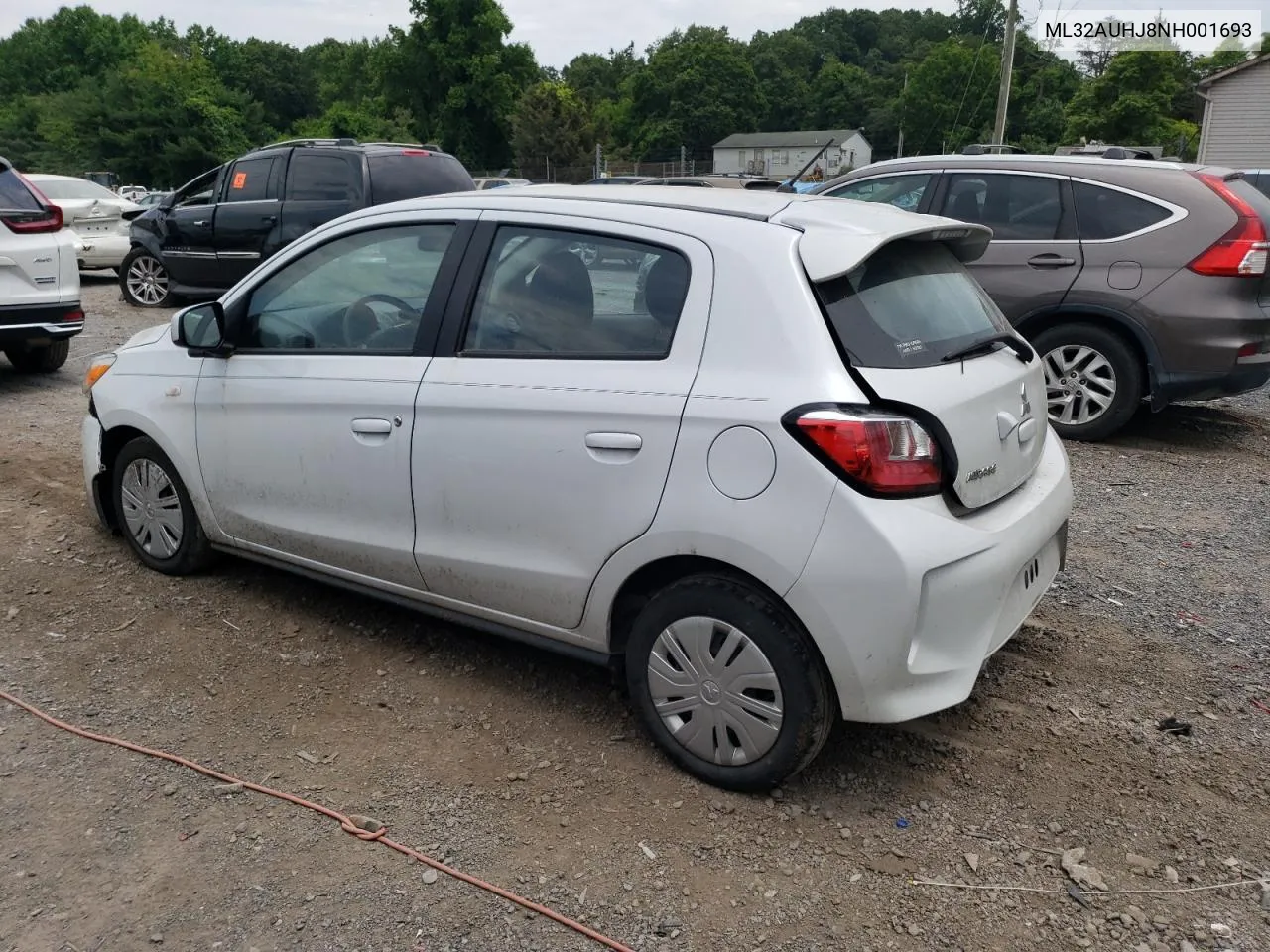 2022 Mitsubishi Mirage Es VIN: ML32AUHJ8NH001693 Lot: 58822364