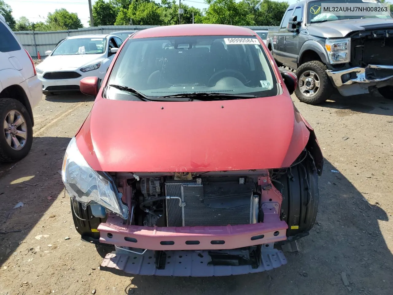 2022 Mitsubishi Mirage Es VIN: ML32AUHJ7NH008263 Lot: 58990584