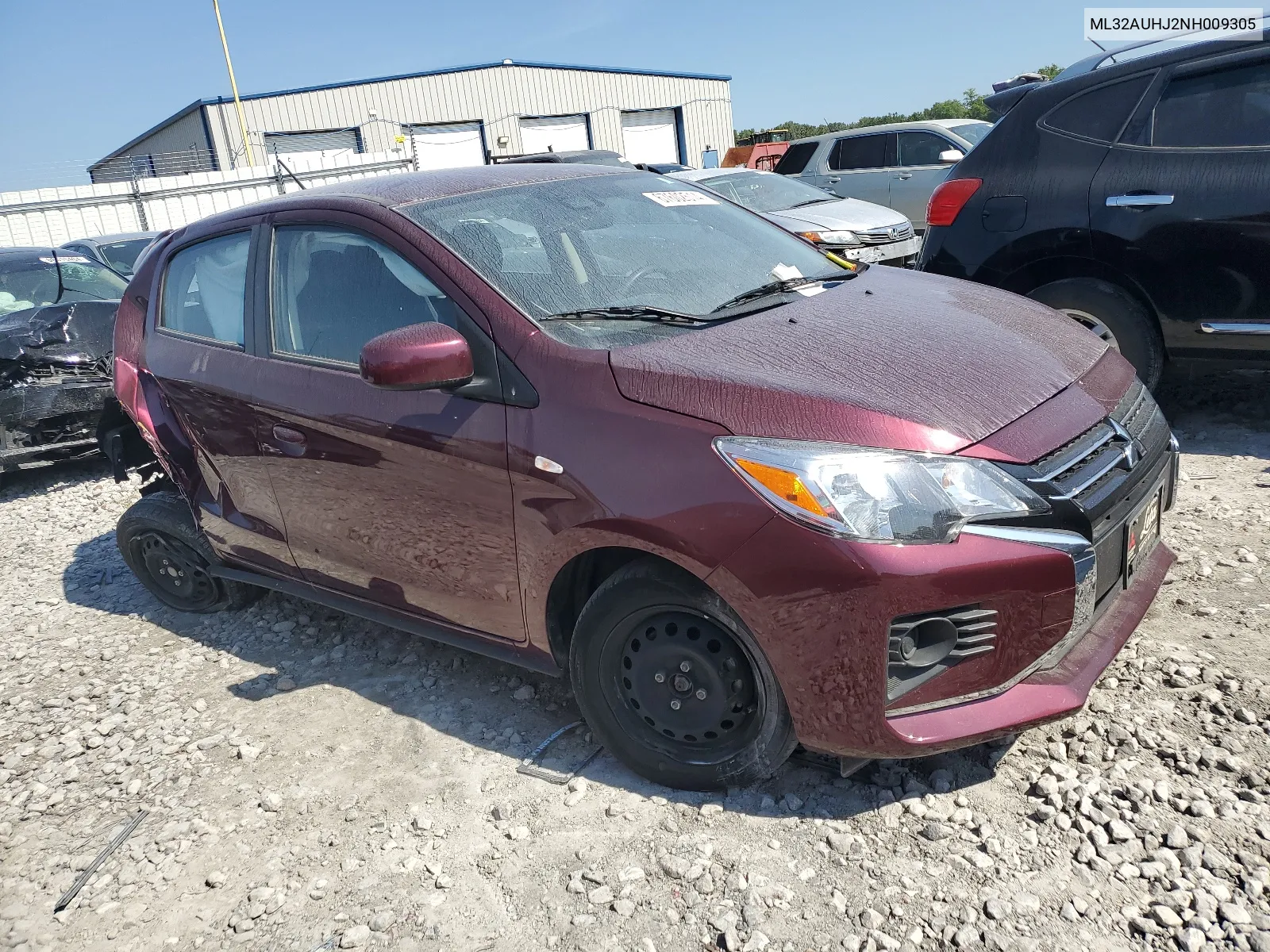 2022 Mitsubishi Mirage Es VIN: ML32AUHJ2NH009305 Lot: 67602514