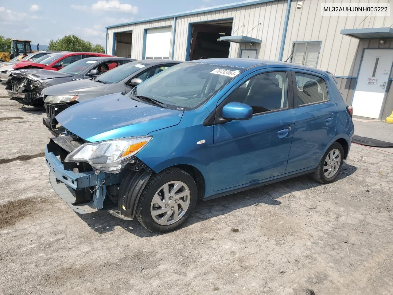 2022 Mitsubishi Mirage Es VIN: ML32AUHJ0NH005222 Lot: 70433564