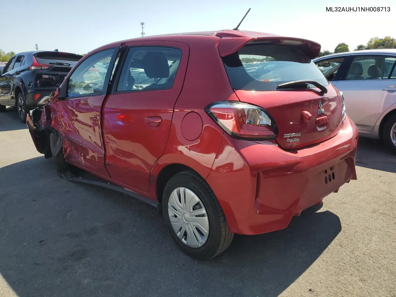 2022 Mitsubishi Mirage Es VIN: ML32AUHJ1NH008713 Lot: 70652674