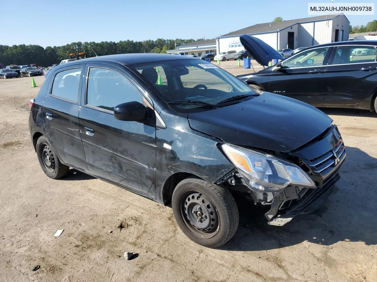 2022 Mitsubishi Mirage Es VIN: ML32AUHJ0NH009738 Lot: 71988334