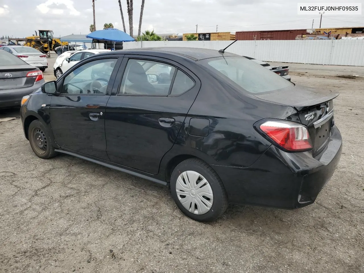 2022 Mitsubishi Mirage G4 Es VIN: ML32FUFJ0NHF09535 Lot: 72062374