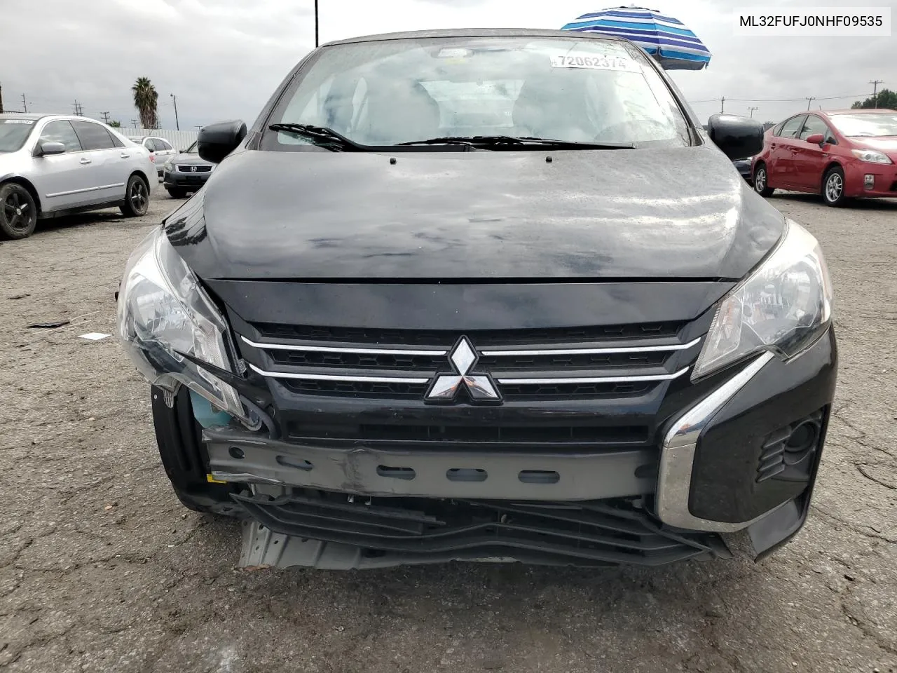 2022 Mitsubishi Mirage G4 Es VIN: ML32FUFJ0NHF09535 Lot: 72062374