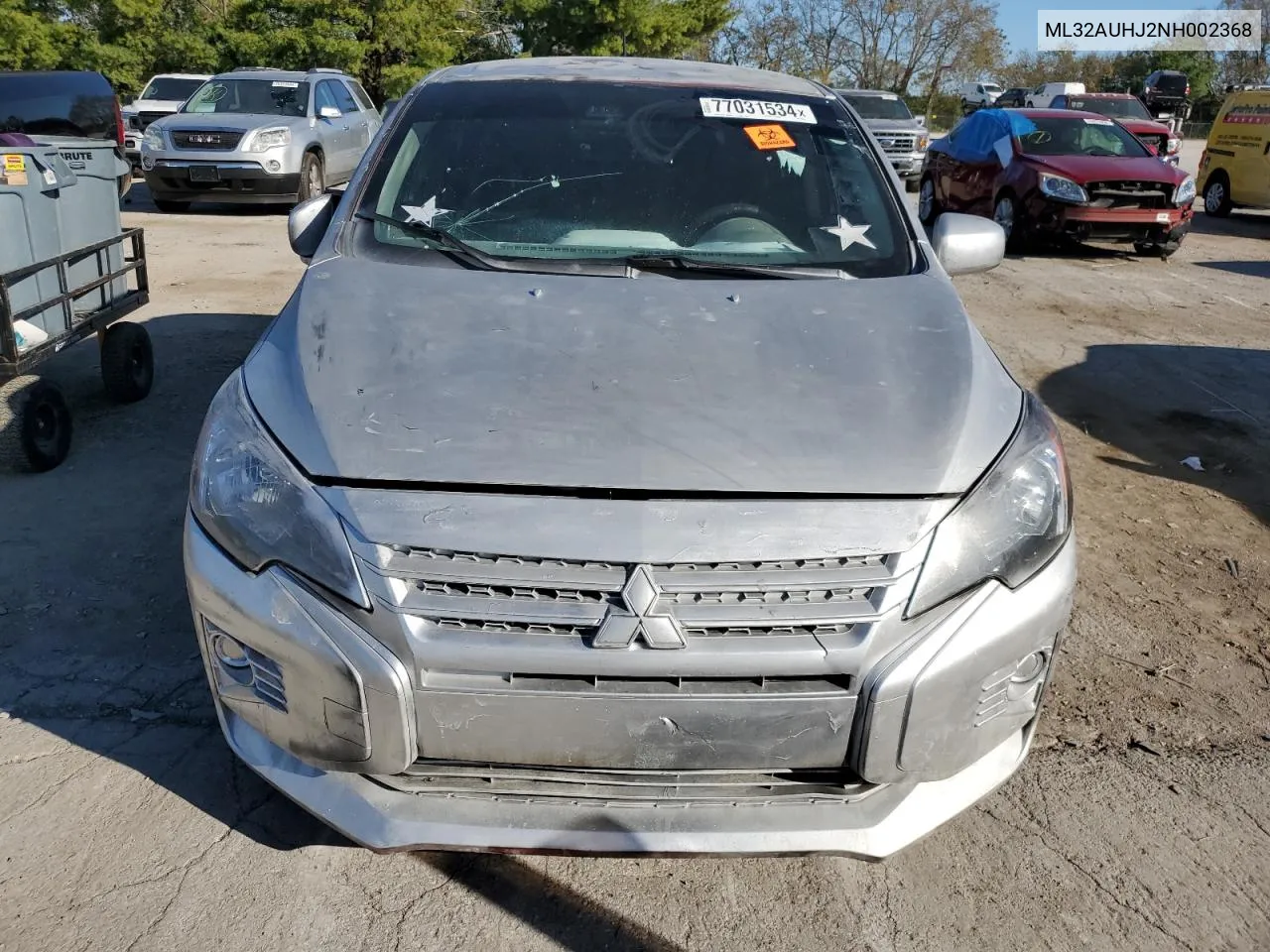 2022 Mitsubishi Mirage Es VIN: ML32AUHJ2NH002368 Lot: 77031534