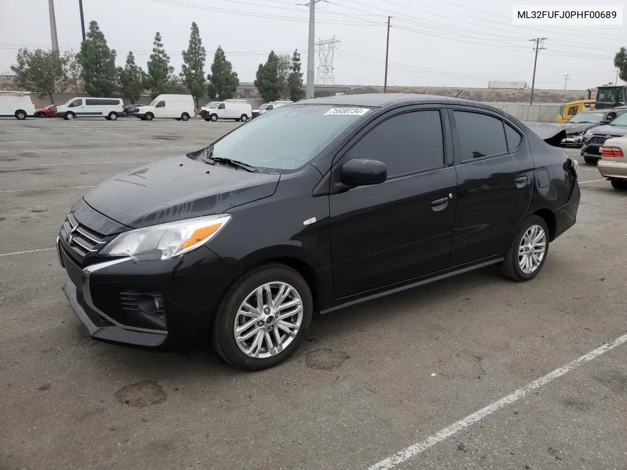 2023 Mitsubishi Mirage G4 Es VIN: ML32FUFJ0PHF00689 Lot: 75930734