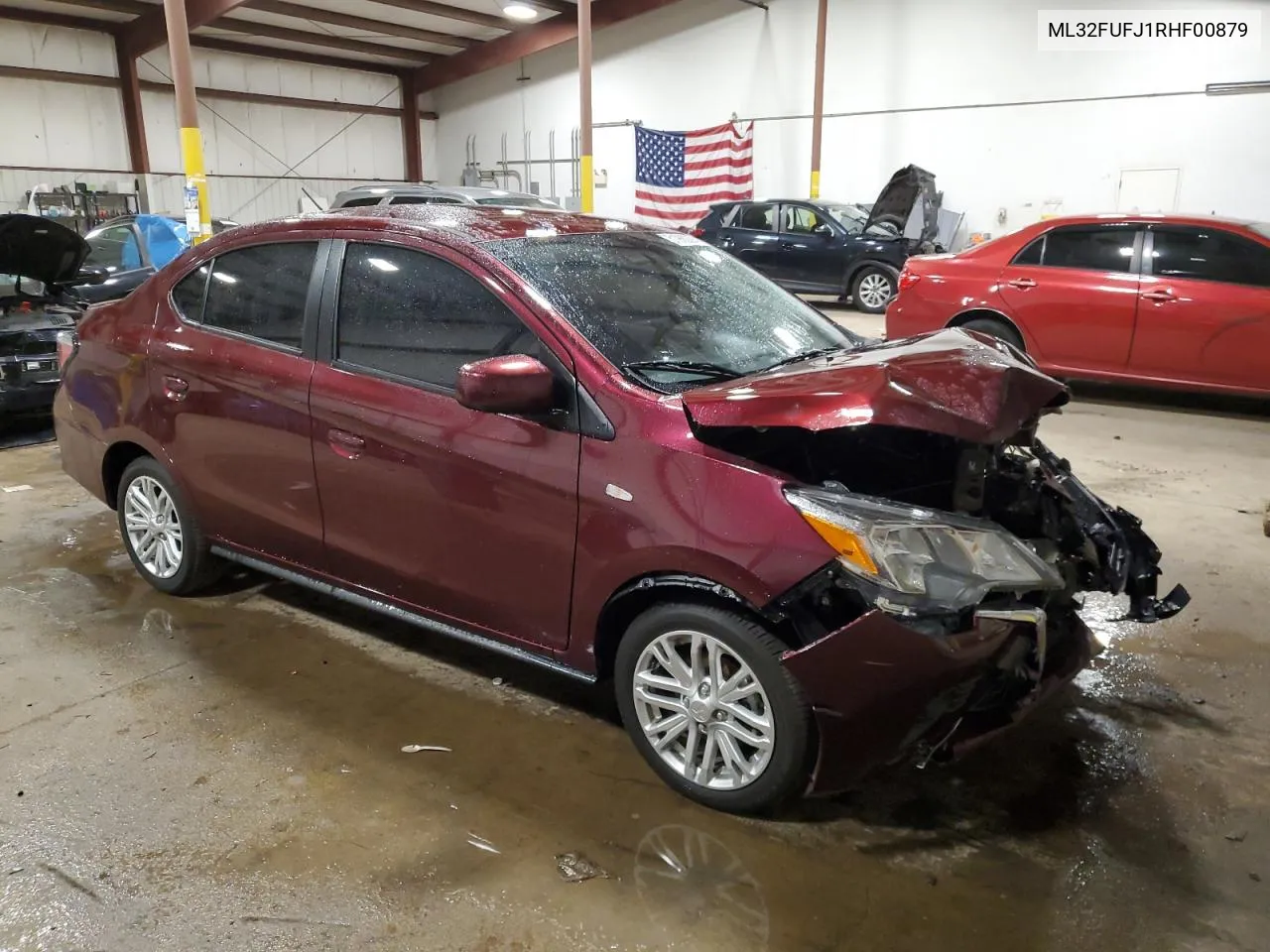 2024 Mitsubishi Mirage G4 Es VIN: ML32FUFJ1RHF00879 Lot: 51960394