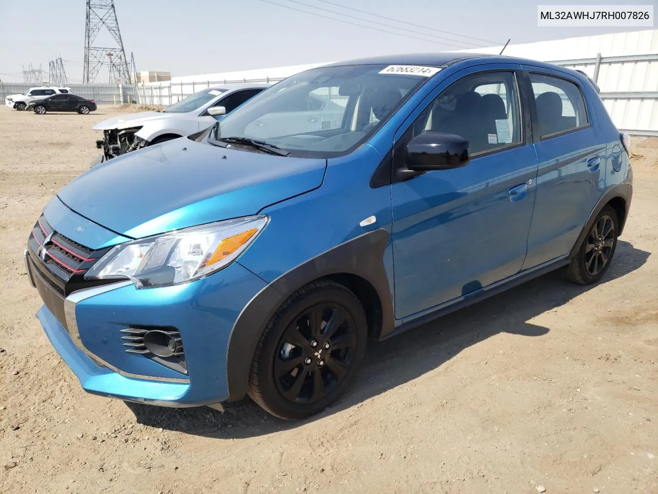 2024 Mitsubishi Mirage Se VIN: ML32AWHJ7RH007826 Lot: 62683214