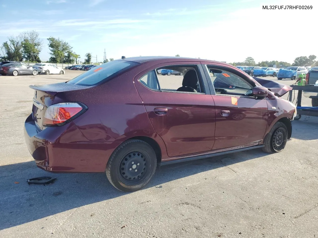 2024 Mitsubishi Mirage G4 Es VIN: ML32FUFJ7RHF00269 Lot: 69081684