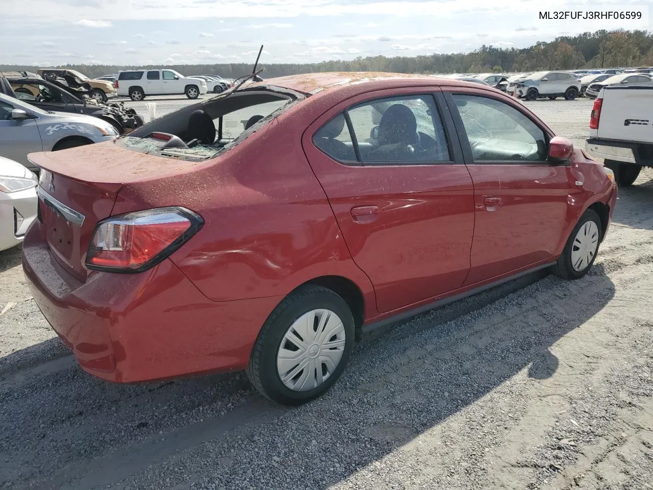 2024 Mitsubishi Mirage G4 Es VIN: ML32FUFJ3RHF06599 Lot: 76299824