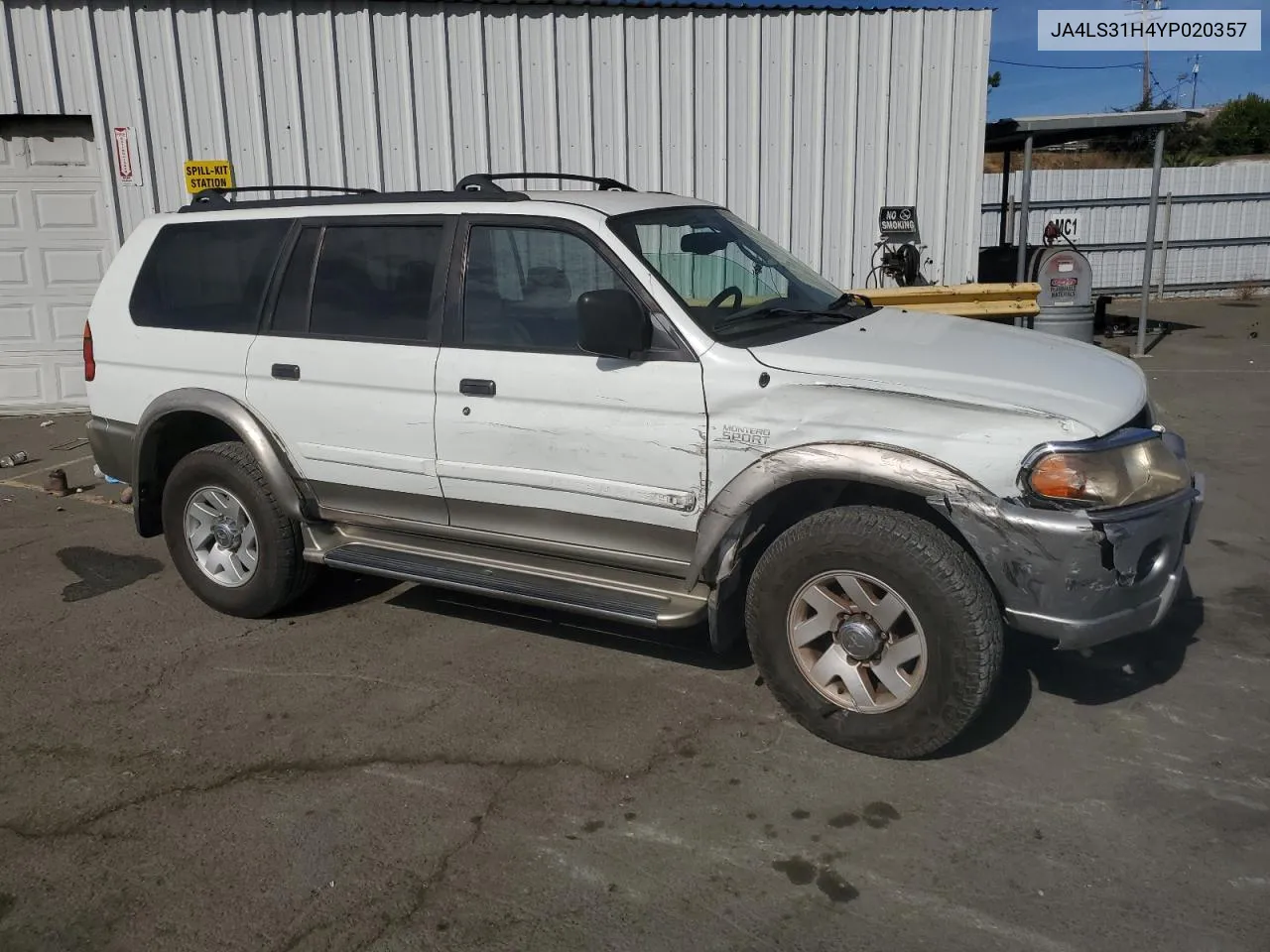 2000 Mitsubishi Montero Sport Ls VIN: JA4LS31H4YP020357 Lot: 75455764