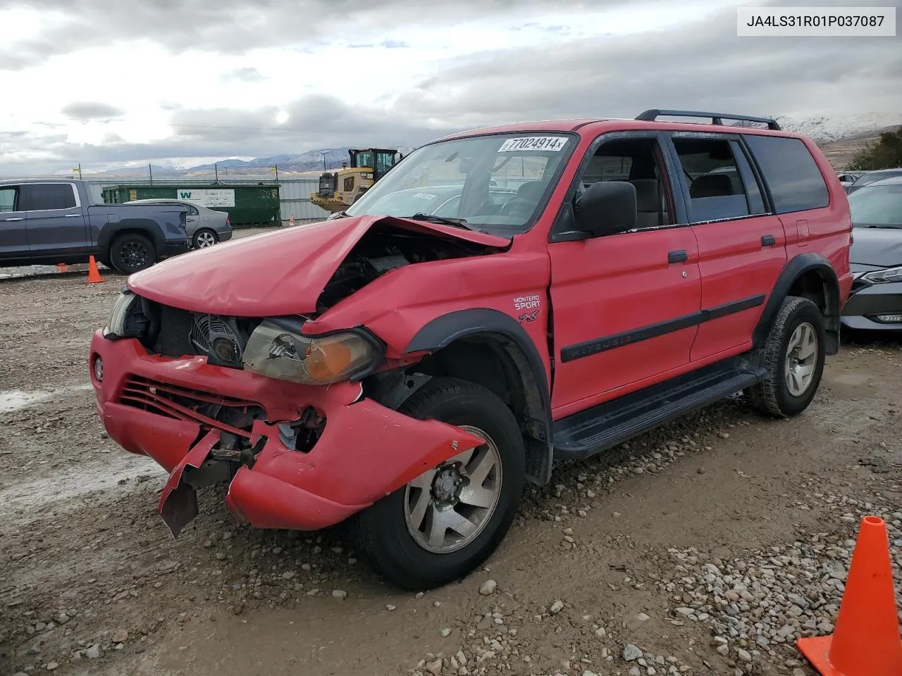 2001 Mitsubishi Montero Sport Xs VIN: JA4LS31R01P037087 Lot: 77024914