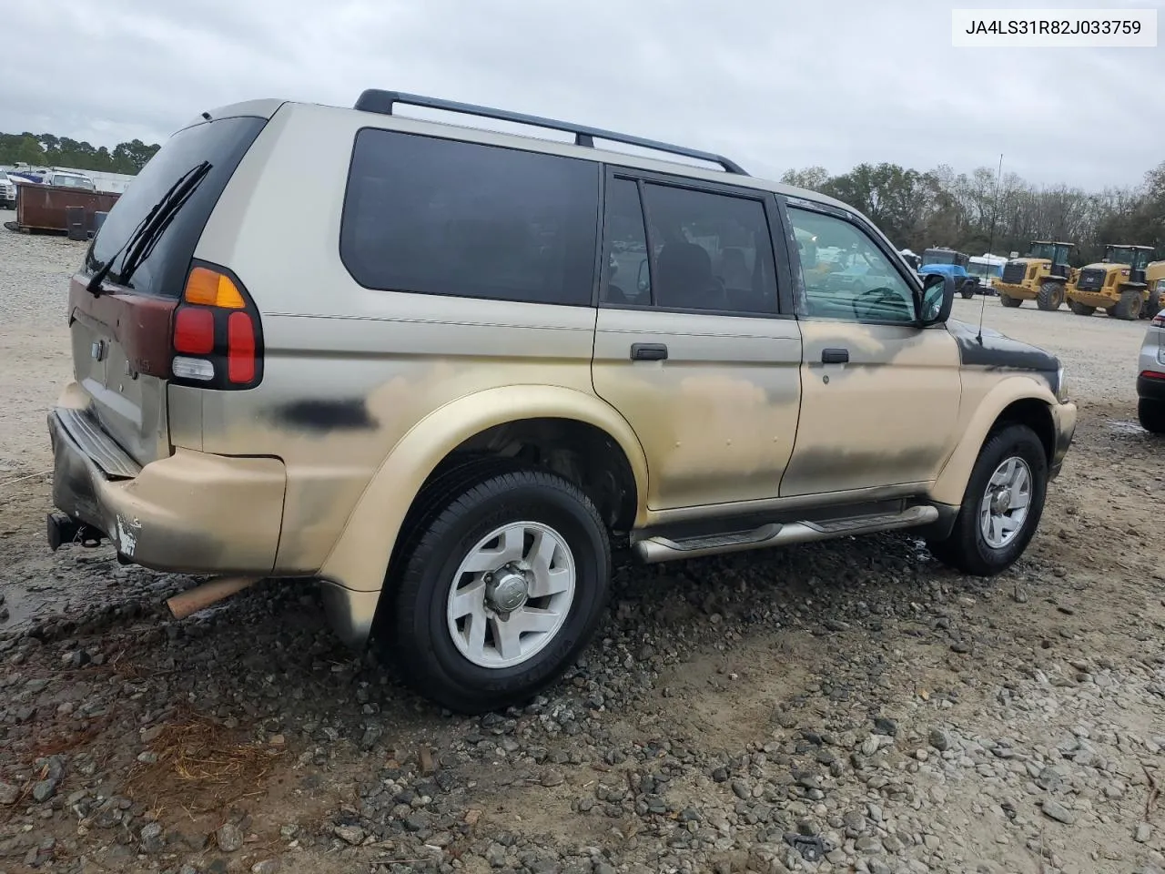 2002 Mitsubishi Montero Sport Xls VIN: JA4LS31R82J033759 Lot: 79304684