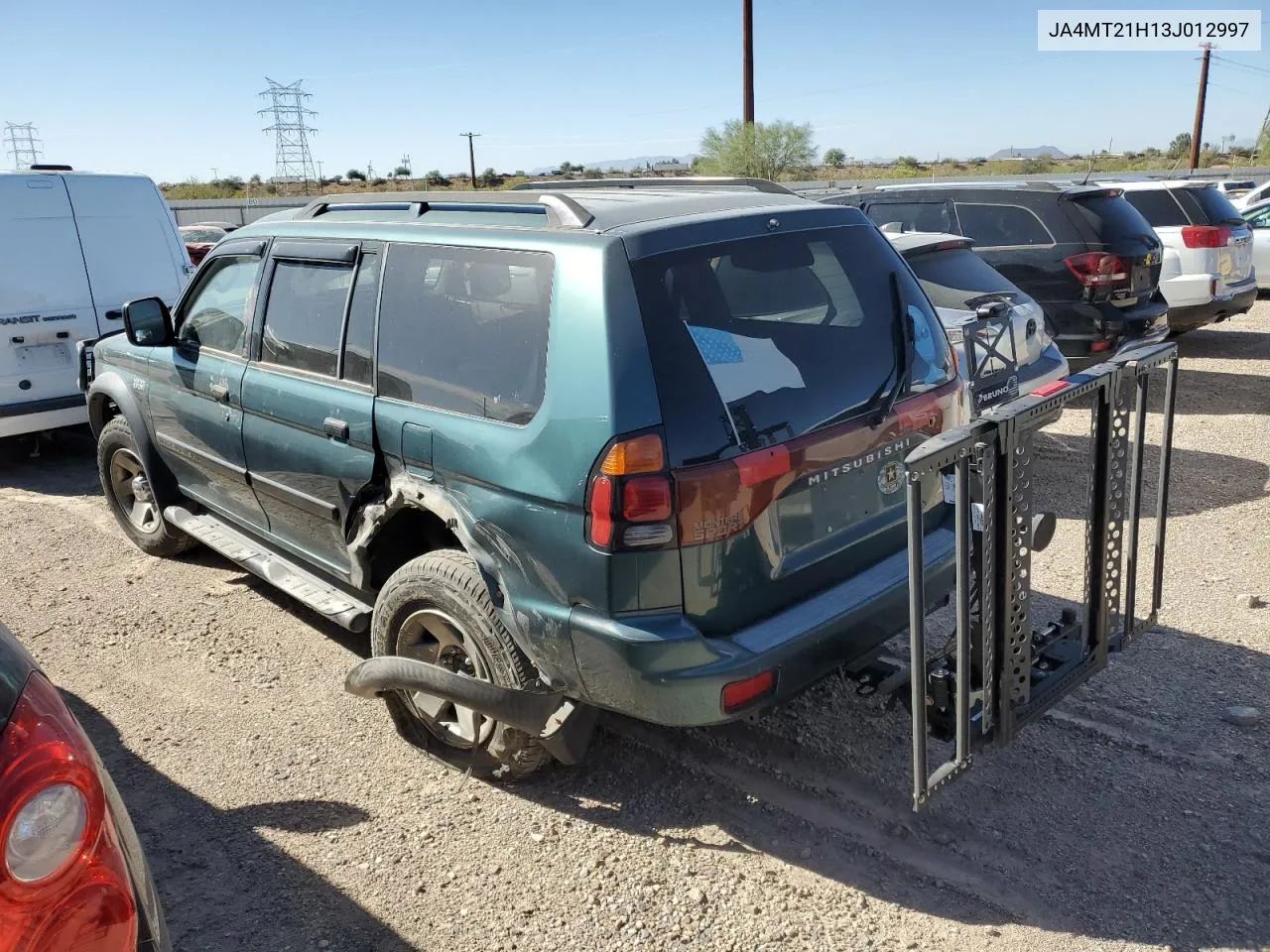 2003 Mitsubishi Montero Sport Es VIN: JA4MT21H13J012997 Lot: 76169844