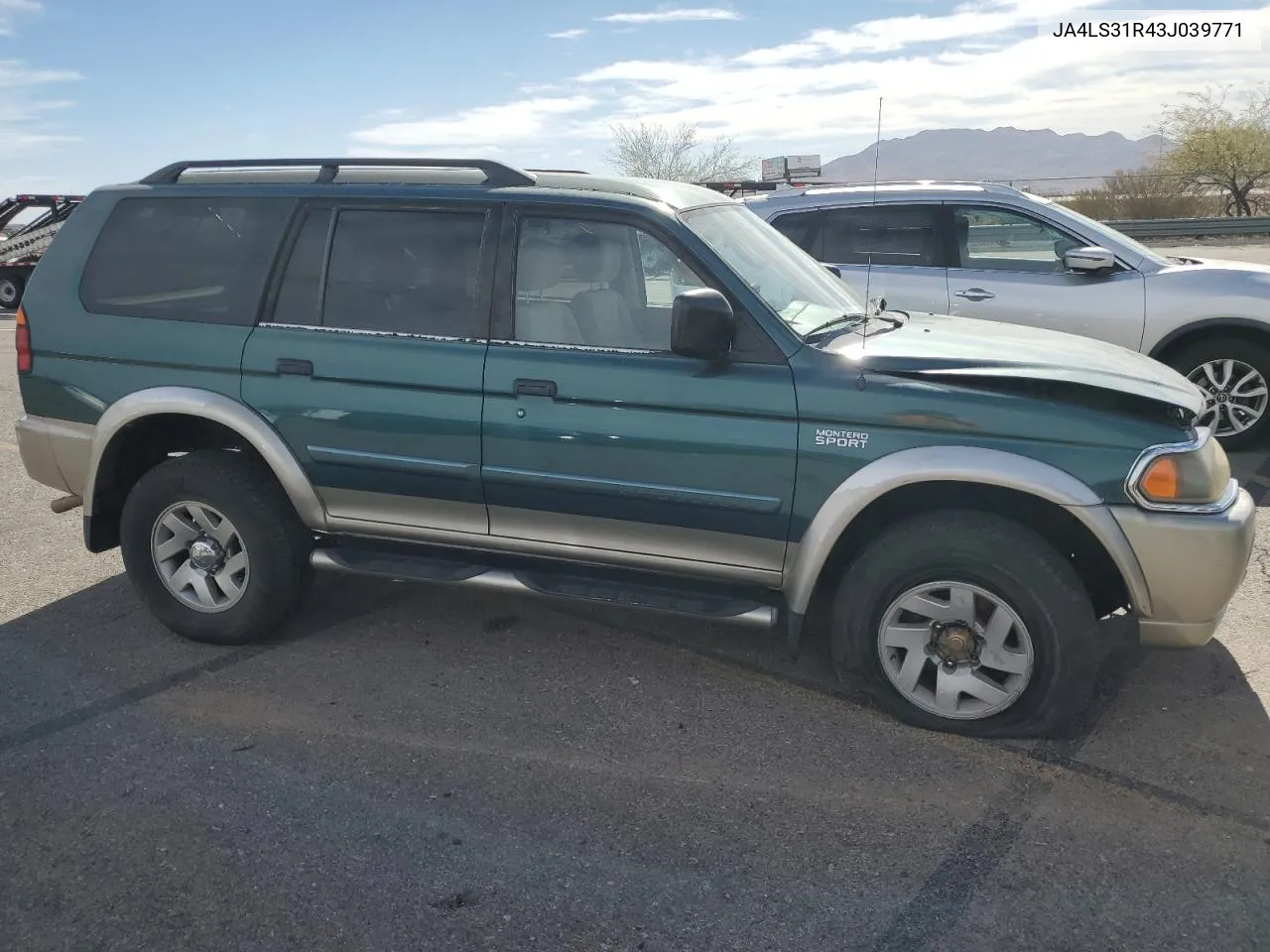 2003 Mitsubishi Montero Sport Xls VIN: JA4LS31R43J039771 Lot: 77705894