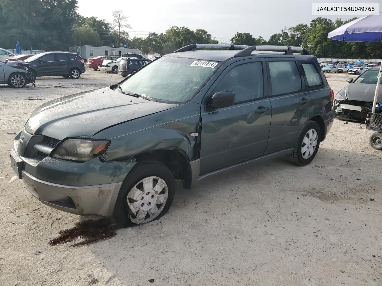 2004 Mitsubishi Outlander Ls VIN: JA4LX31F54U049765 Lot: 62441514