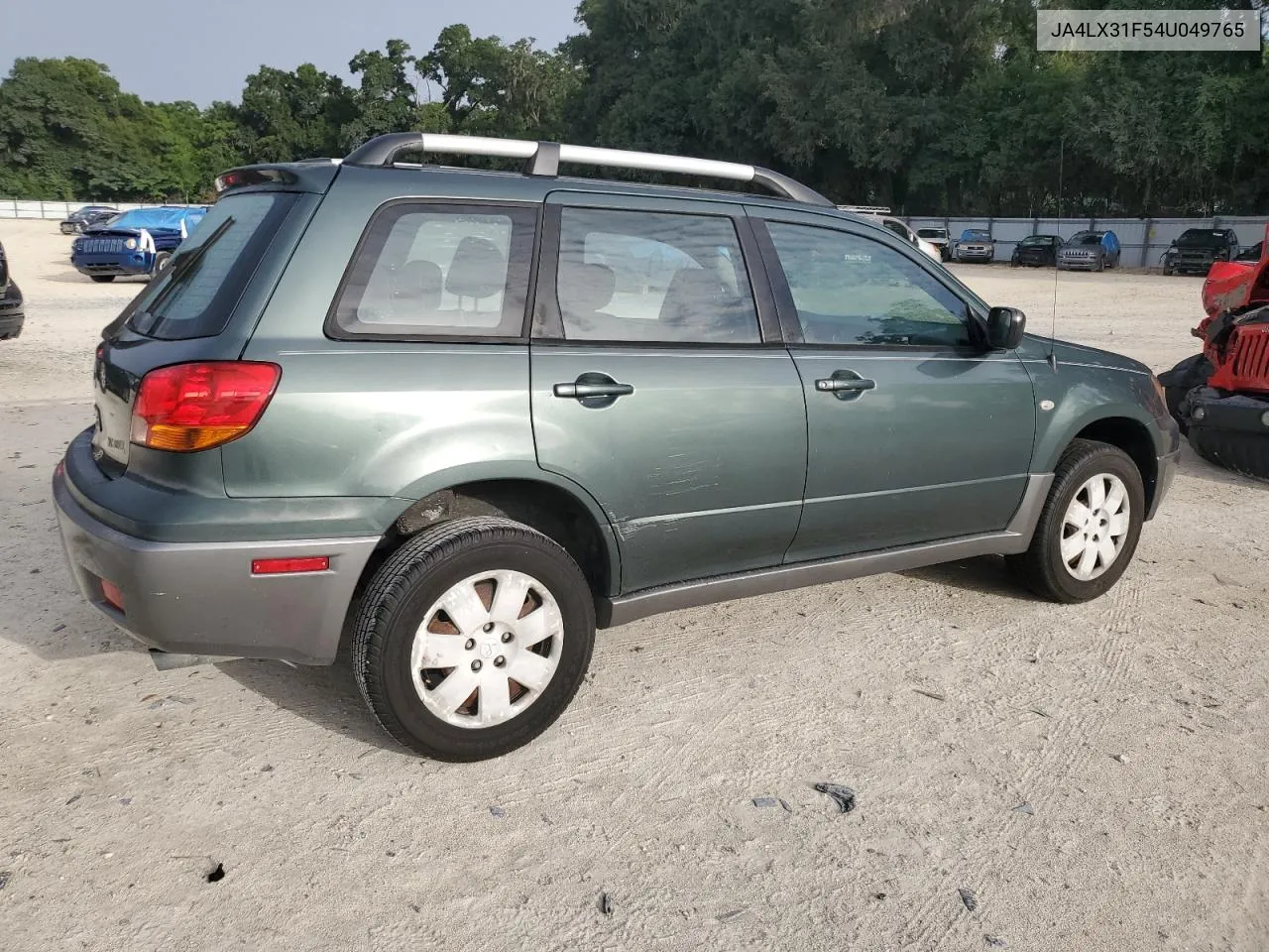 2004 Mitsubishi Outlander Ls VIN: JA4LX31F54U049765 Lot: 62441514