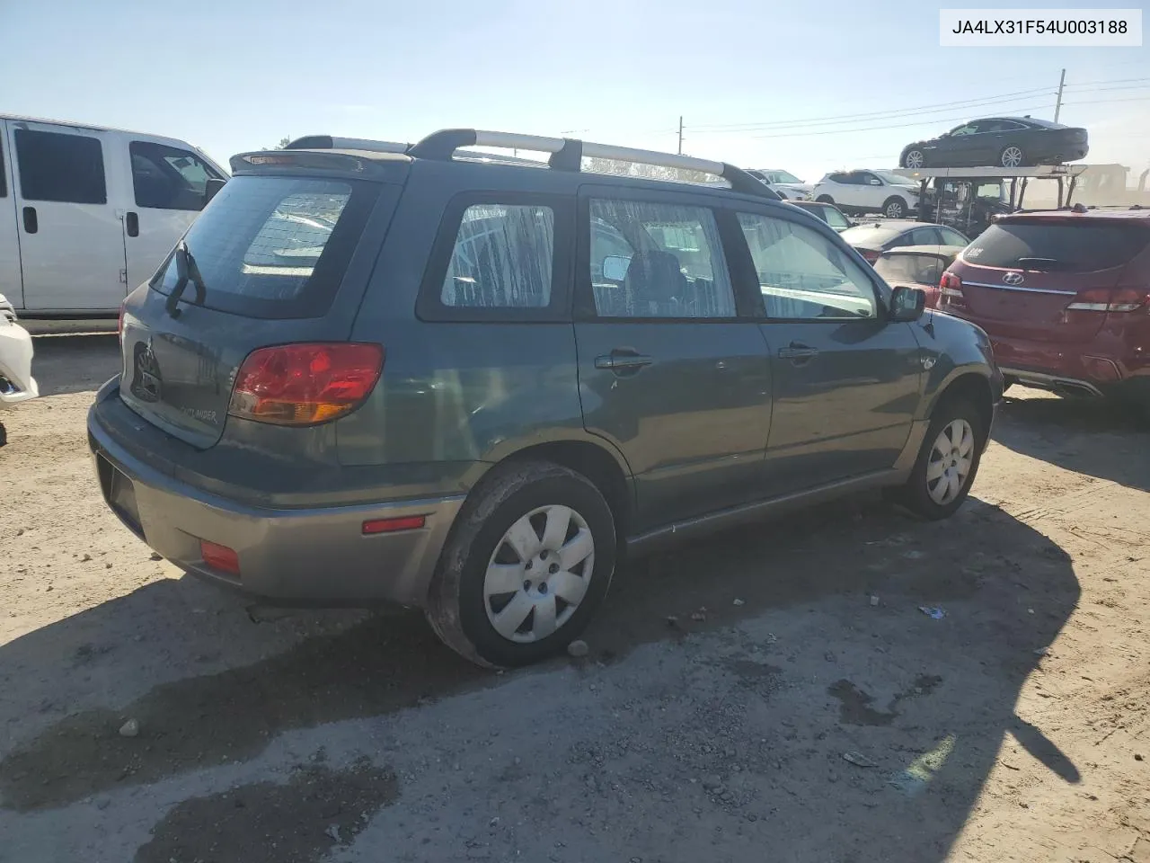 2004 Mitsubishi Outlander Ls VIN: JA4LX31F54U003188 Lot: 75200424