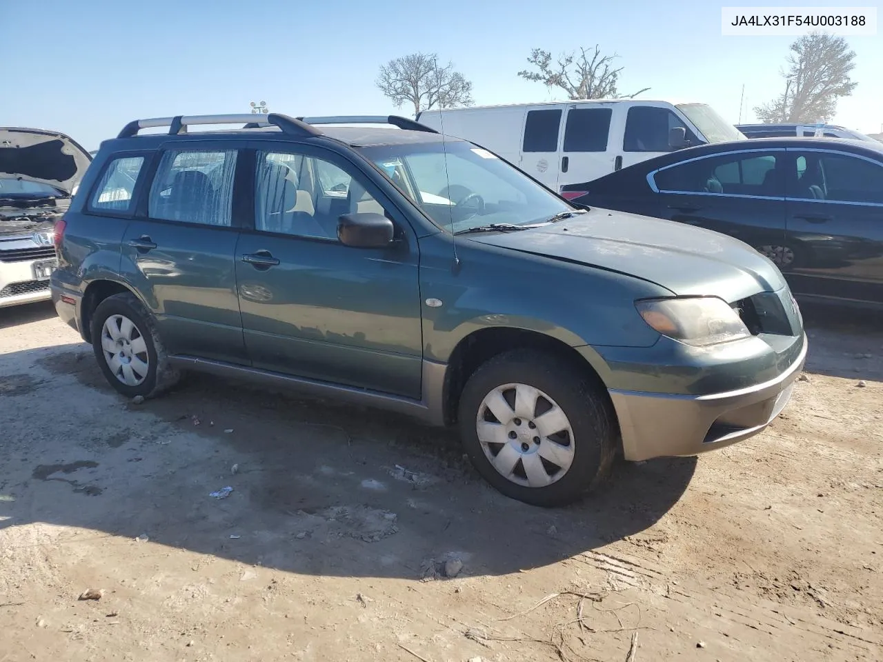 2004 Mitsubishi Outlander Ls VIN: JA4LX31F54U003188 Lot: 75200424