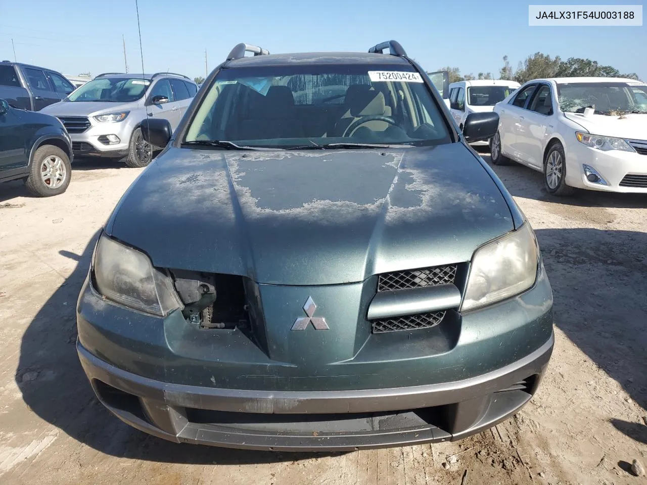 2004 Mitsubishi Outlander Ls VIN: JA4LX31F54U003188 Lot: 75200424