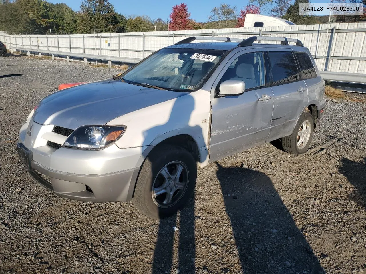 2004 Mitsubishi Outlander Ls VIN: JA4LZ31F74U028300 Lot: 76228644