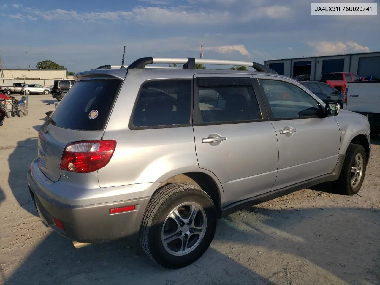 2006 Mitsubishi Outlander Ls VIN: JA4LX31F76U020741 Lot: 70634454