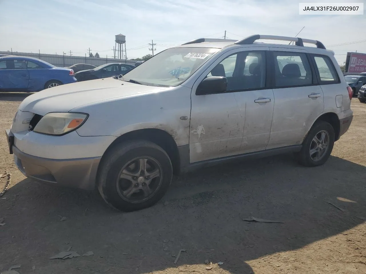 2006 Mitsubishi Outlander Ls VIN: JA4LX31F26U002907 Lot: 71876324