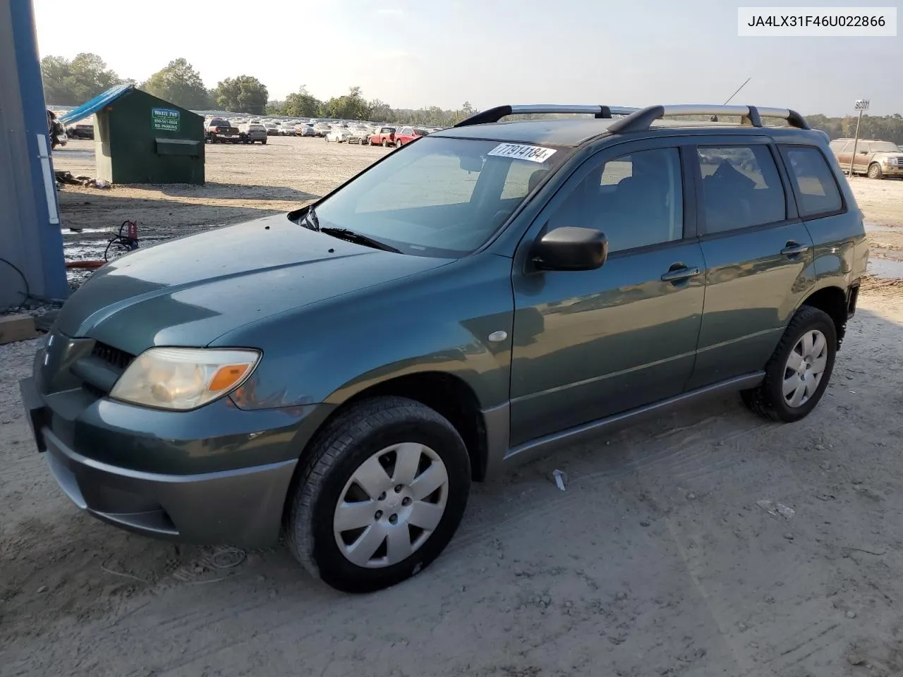 2006 Mitsubishi Outlander Ls VIN: JA4LX31F46U022866 Lot: 77914184