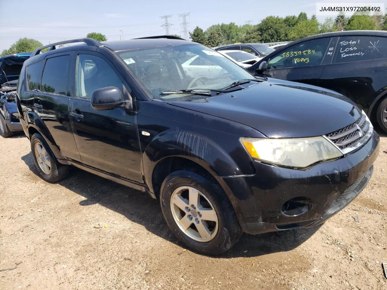 2007 Mitsubishi Outlander Es VIN: JA4MS31X97Z004492 Lot: 58528574