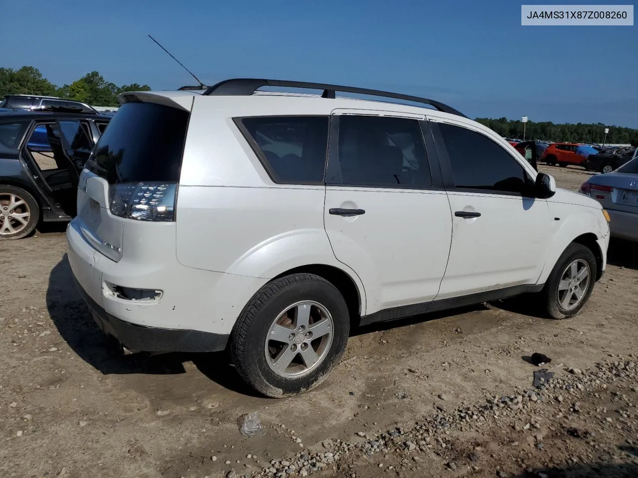 2007 Mitsubishi Outlander Es VIN: JA4MS31X87Z008260 Lot: 65446604