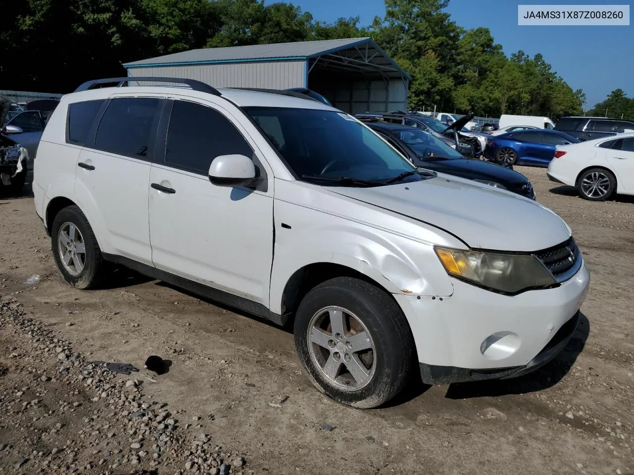 JA4MS31X87Z008260 2007 Mitsubishi Outlander Es