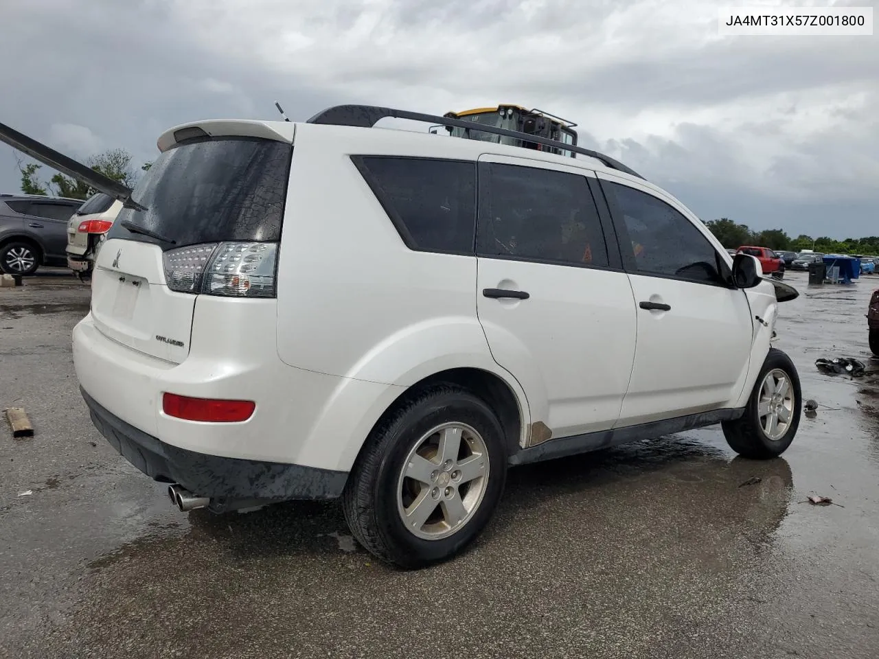 2007 Mitsubishi Outlander Ls VIN: JA4MT31X57Z001800 Lot: 73374474