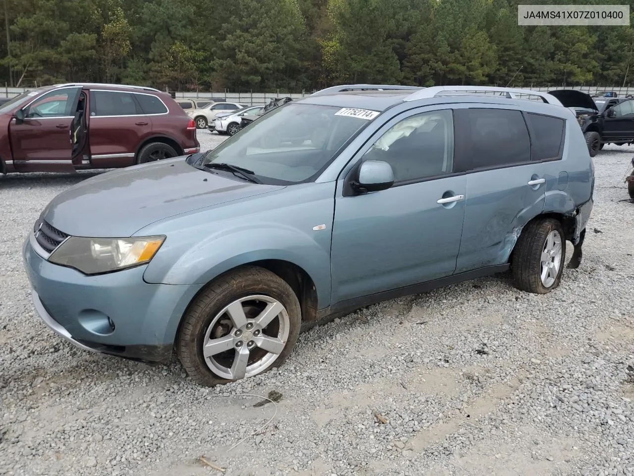 2007 Mitsubishi Outlander Xls VIN: JA4MS41X07Z010400 Lot: 77752714