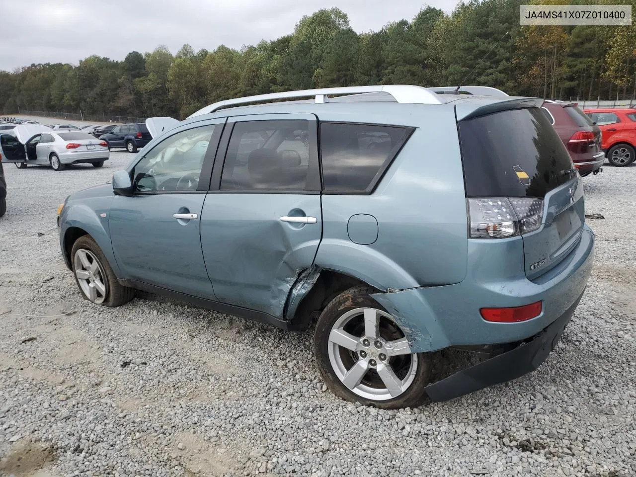 2007 Mitsubishi Outlander Xls VIN: JA4MS41X07Z010400 Lot: 77752714