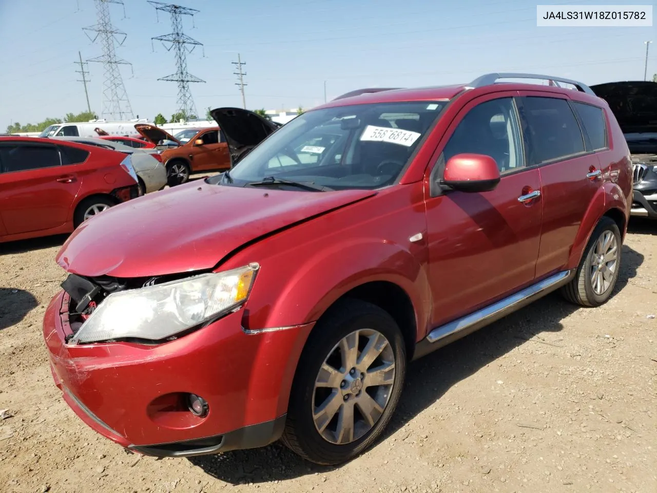 2008 Mitsubishi Outlander Se VIN: JA4LS31W18Z015782 Lot: 55876814