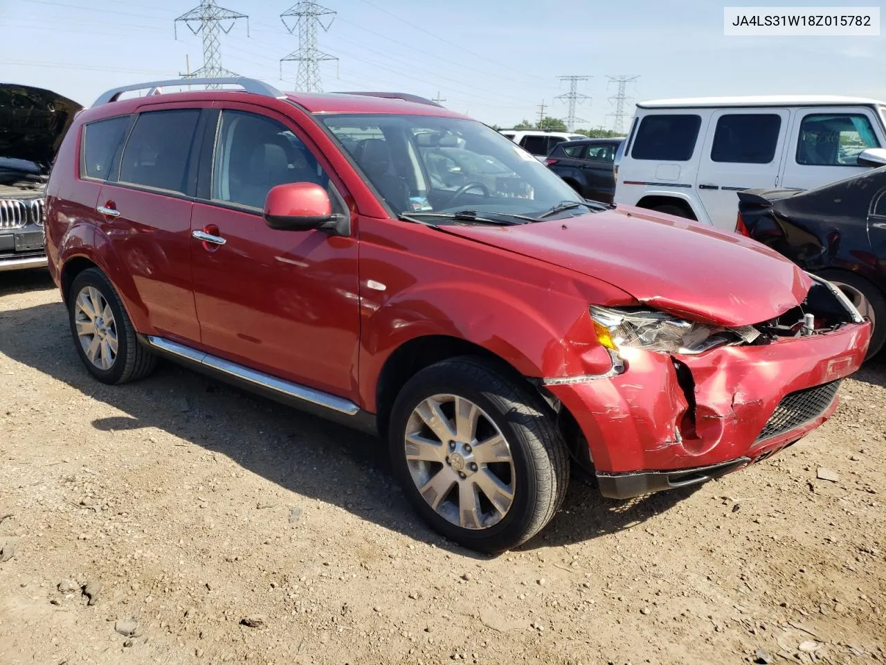 2008 Mitsubishi Outlander Se VIN: JA4LS31W18Z015782 Lot: 55876814