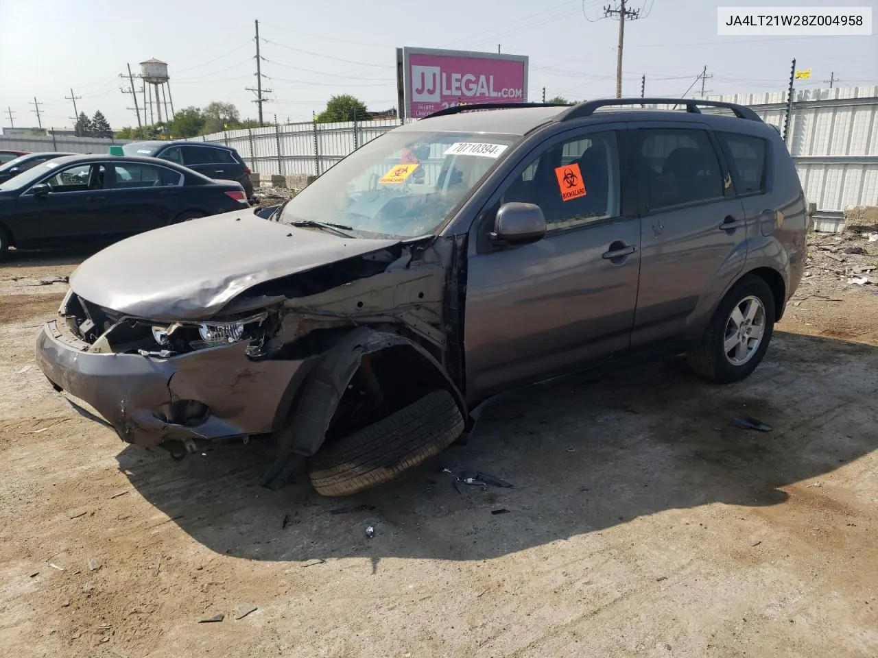 JA4LT21W28Z004958 2008 Mitsubishi Outlander Es