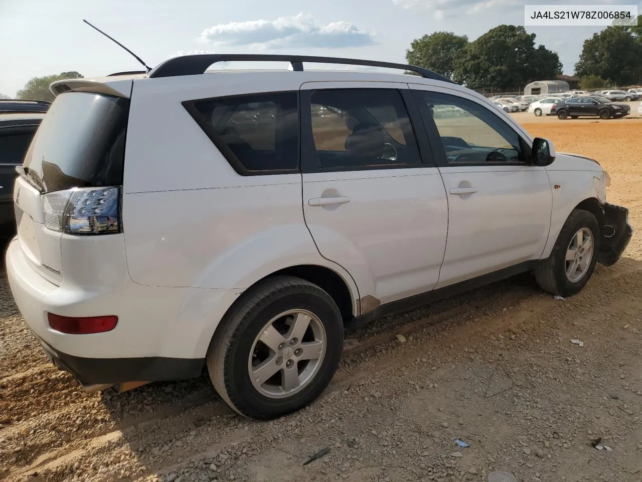 2008 Mitsubishi Outlander Es VIN: JA4LS21W78Z006854 Lot: 70717234