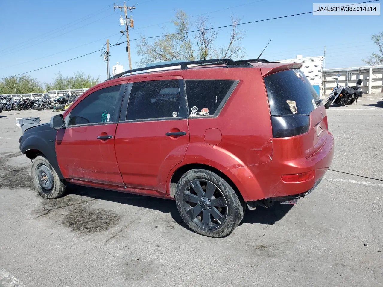 2008 Mitsubishi Outlander Se VIN: JA4LS31W38Z014214 Lot: 72791374