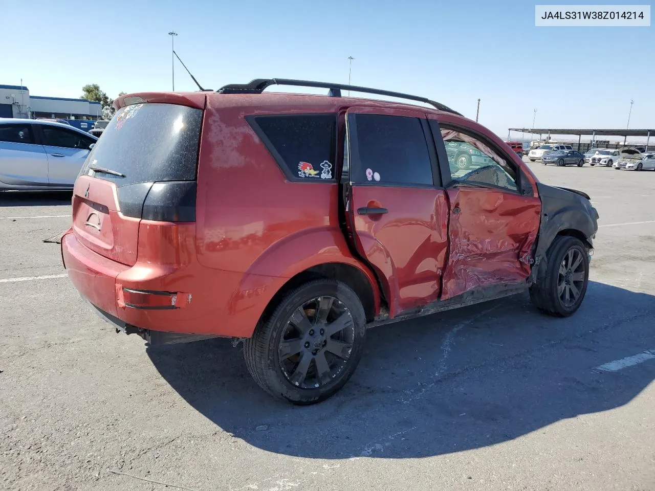 2008 Mitsubishi Outlander Se VIN: JA4LS31W38Z014214 Lot: 72791374