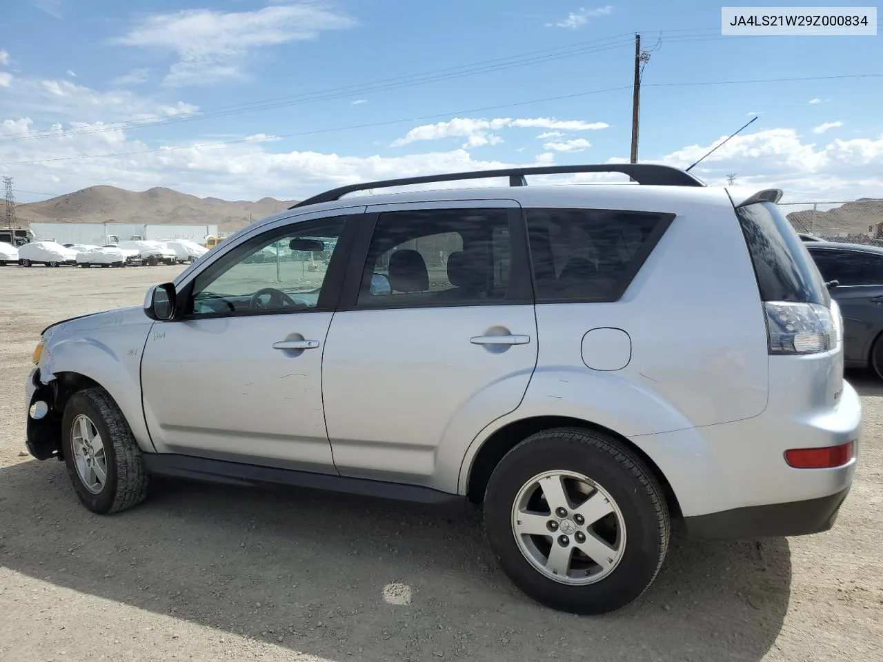 2009 Mitsubishi Outlander Es VIN: JA4LS21W29Z000834 Lot: 69220934