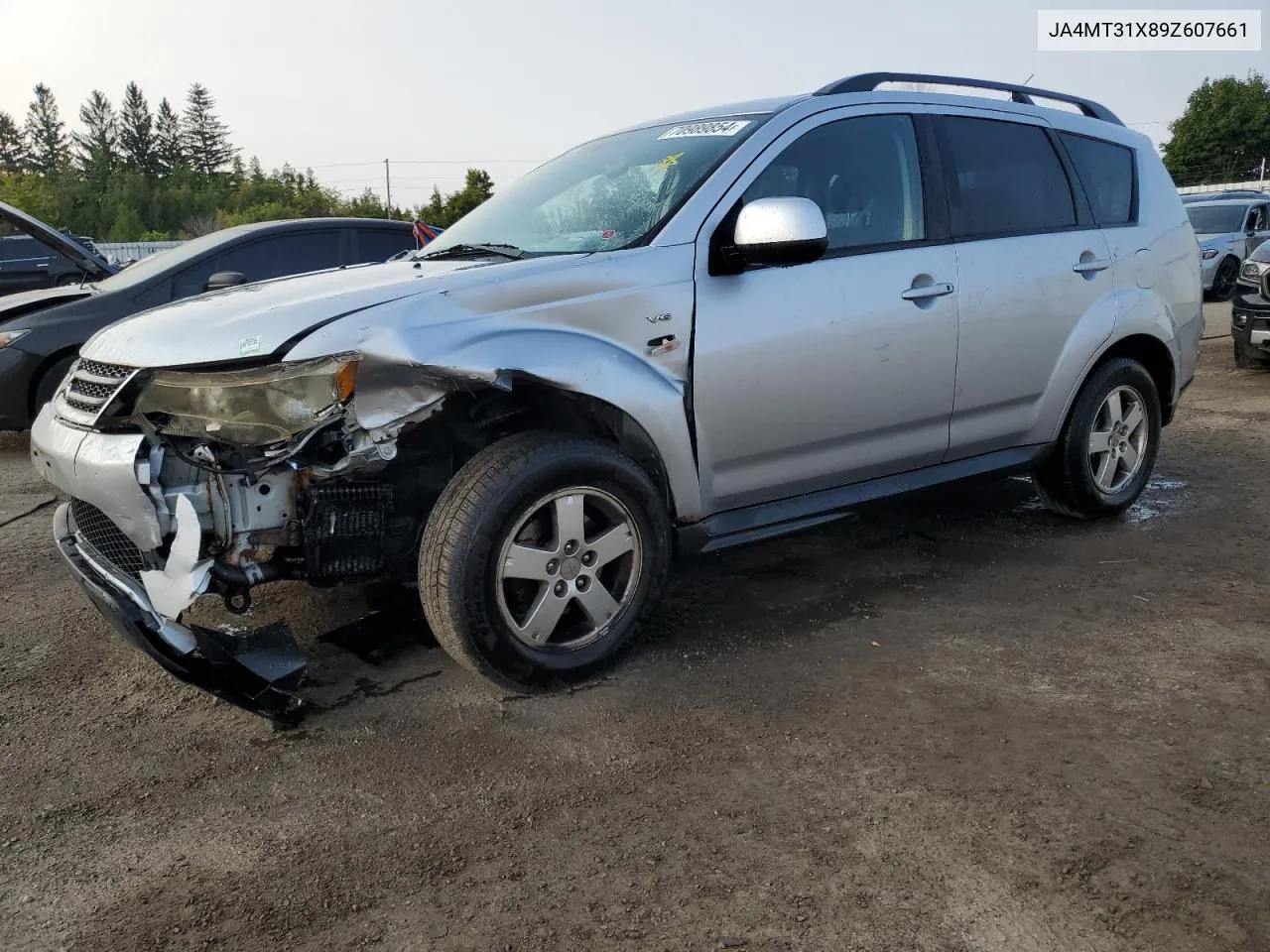 2009 Mitsubishi Outlander Se VIN: JA4MT31X89Z607661 Lot: 70989854