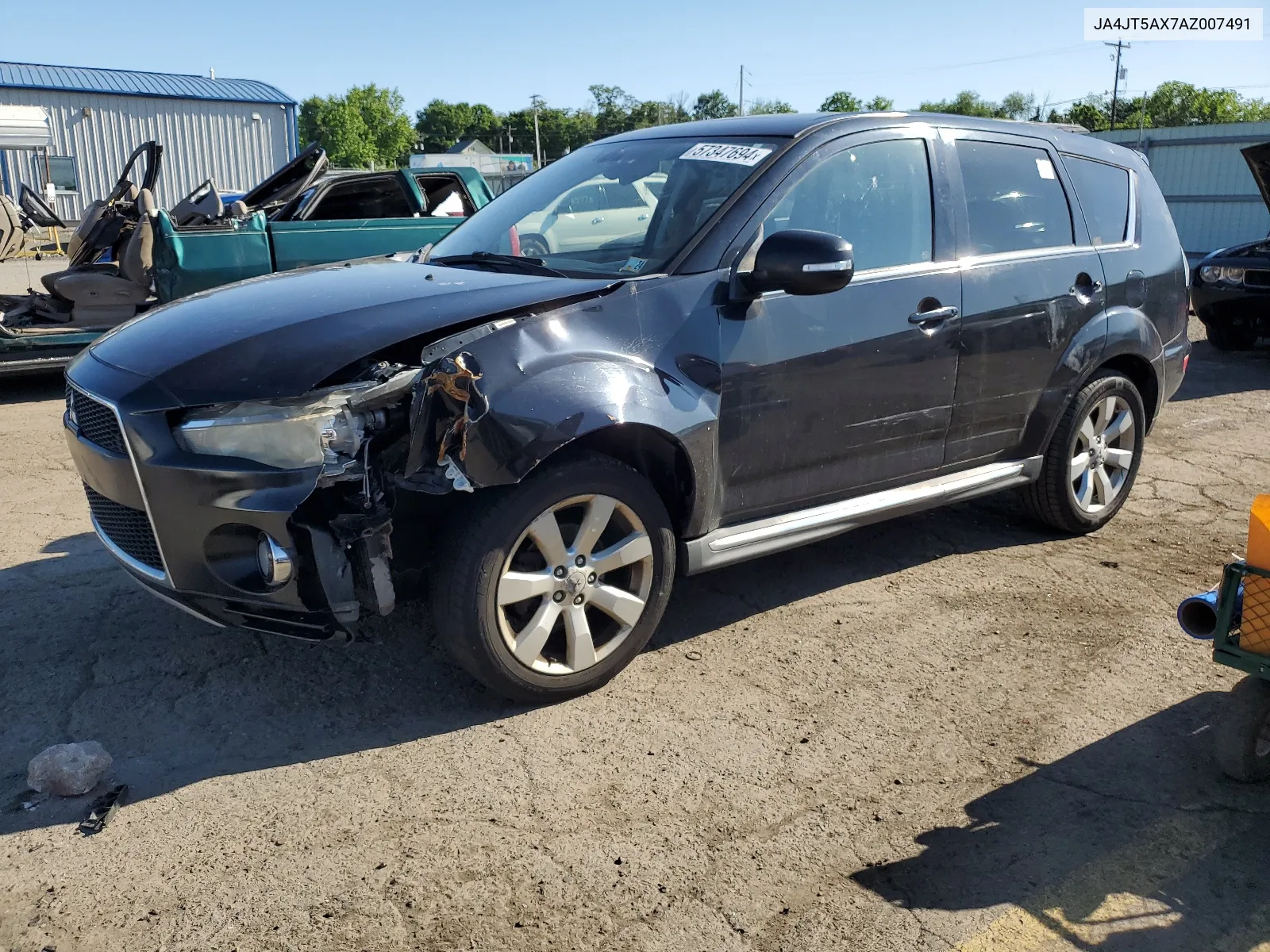 2010 Mitsubishi Outlander Gt VIN: JA4JT5AX7AZ007491 Lot: 57347694