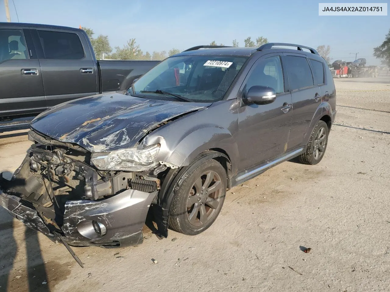 2010 Mitsubishi Outlander Xls VIN: JA4JS4AX2AZ014751 Lot: 72210974