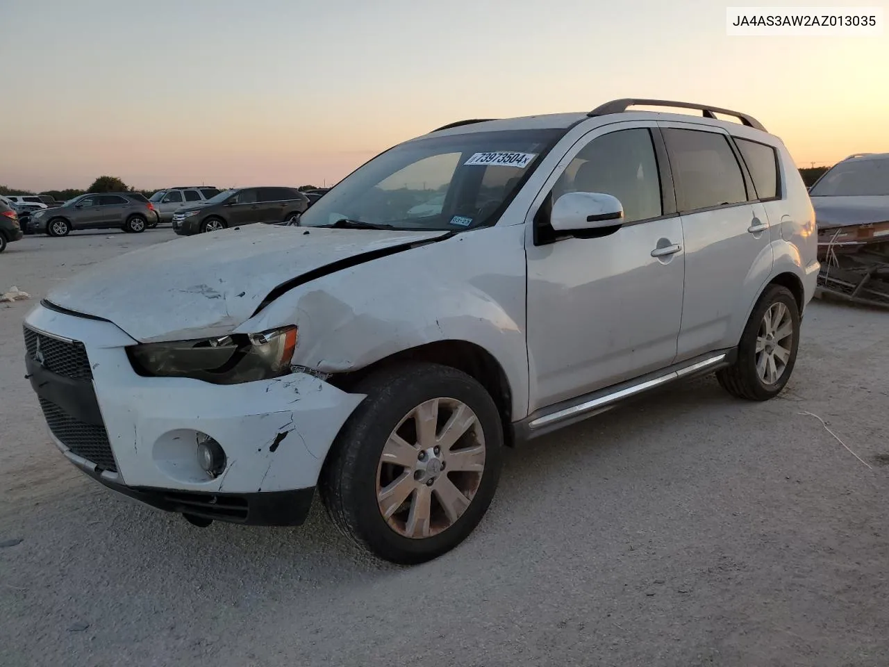 2010 Mitsubishi Outlander Se VIN: JA4AS3AW2AZ013035 Lot: 73973504