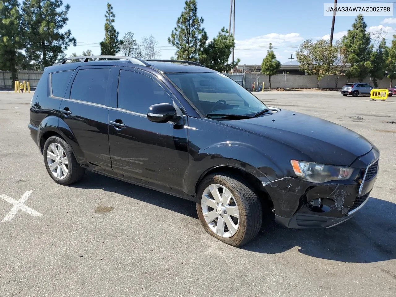 2010 Mitsubishi Outlander Se VIN: JA4AS3AW7AZ002788 Lot: 74533294