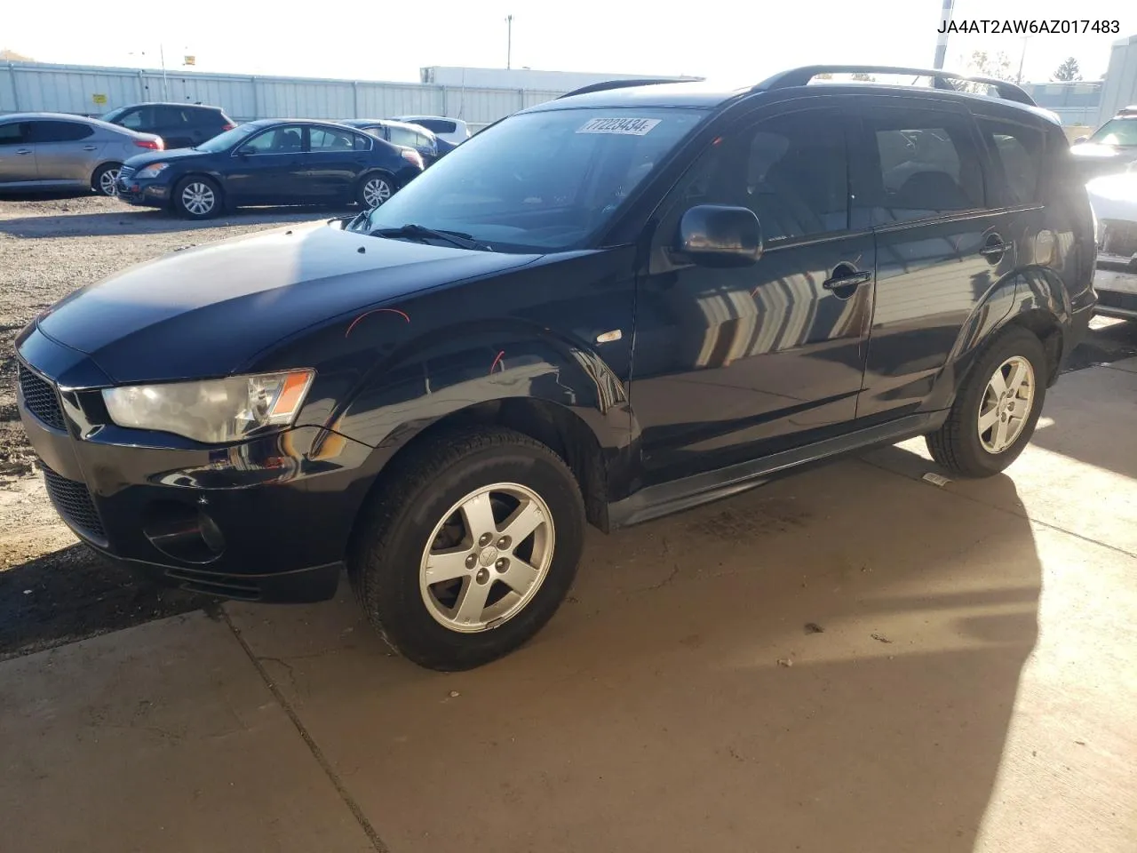 2010 Mitsubishi Outlander Es VIN: JA4AT2AW6AZ017483 Lot: 77223434