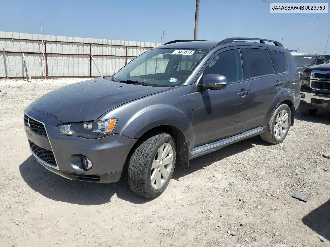 2011 Mitsubishi Outlander Se VIN: JA4AS3AW4BU023760 Lot: 61493514