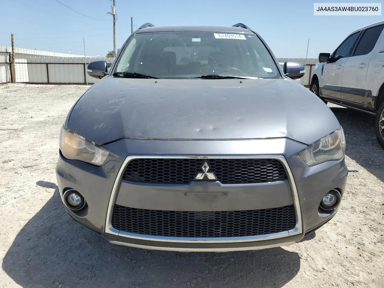 2011 Mitsubishi Outlander Se VIN: JA4AS3AW4BU023760 Lot: 61493514